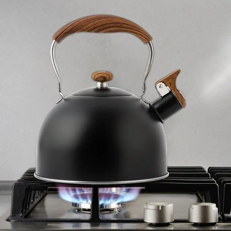 

2.5L Portable Mini Whistling Tea Kettle Food Grade Teapot For Make Tea Boil Water For Gas Stoves Induction Cookers