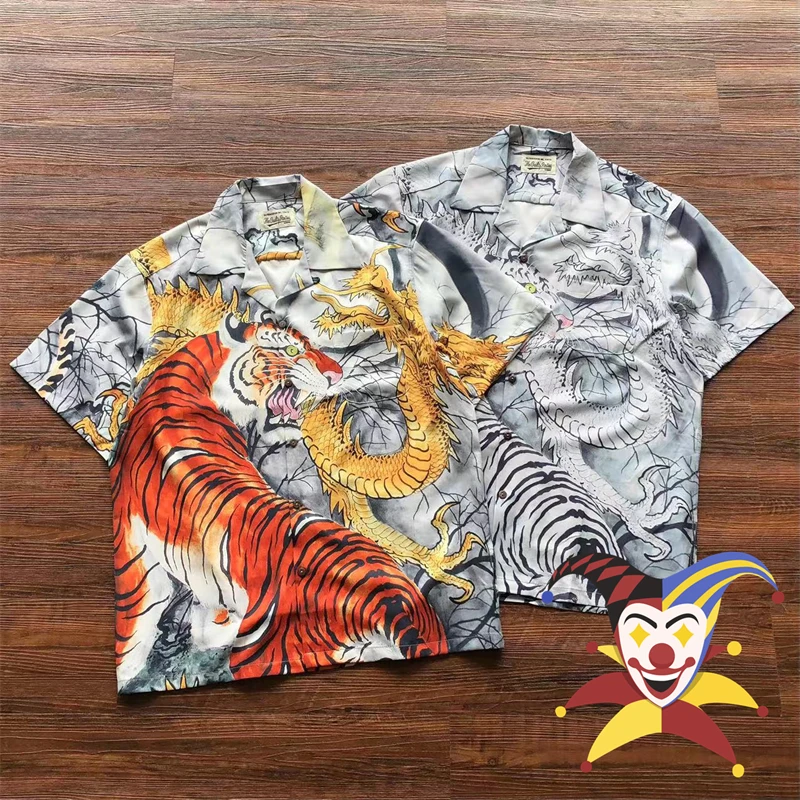 Tiger Pattern WACKO MARIA Shirt Men Women Beach Style Quick Drying Short Sleeve
Tiger Pattern WACKO MARIA Shirt Men Women Beach Style Quick Drying Short Sleeve
