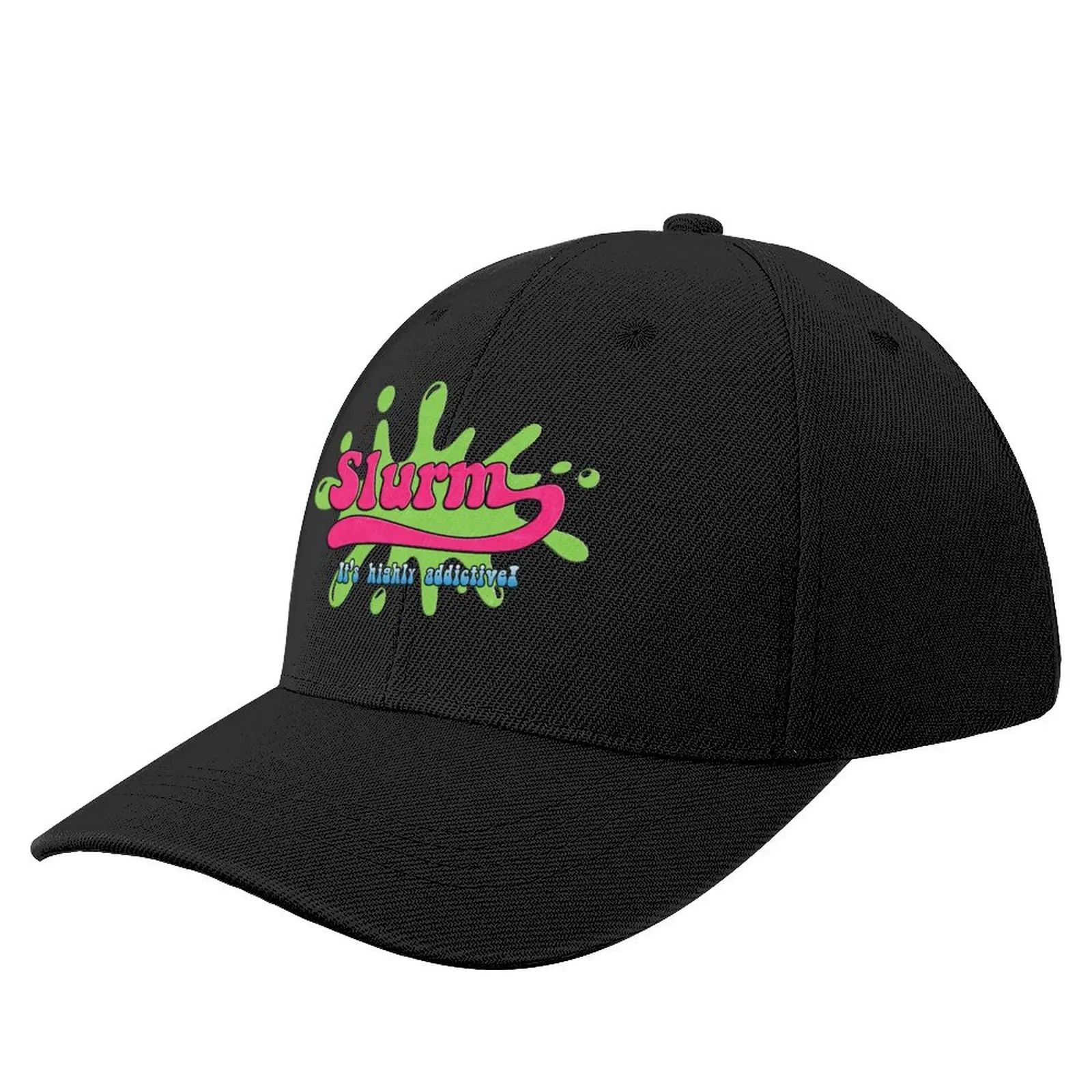 

slurm - highly addictive(distressed) Baseball Cap Sunscreen Sunhat boonie hats hard hat Men's Cap Women's