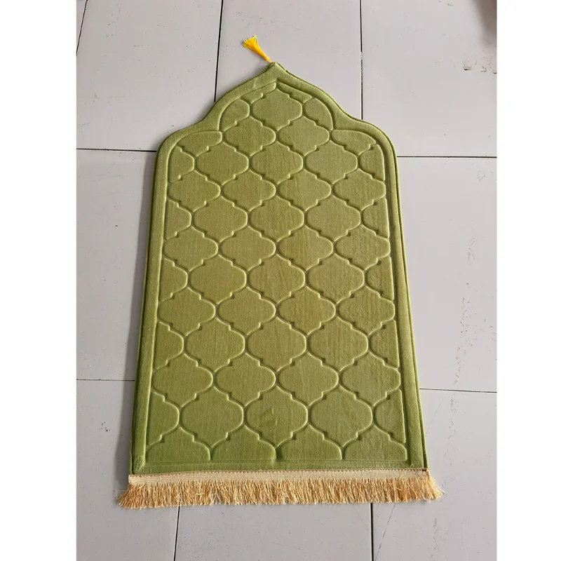 Prayer Mat for Muslim Ramadan Flannel Carpet Worship Kneel Embossing Floor Carpets Non-slip Soft Portable Travel Prayer Rug
Prayer Mat for Muslim Ramadan Flannel Carpet Worship Kneel Embossing Floor Carpets Non-slip Soft Portable Travel Prayer Rug