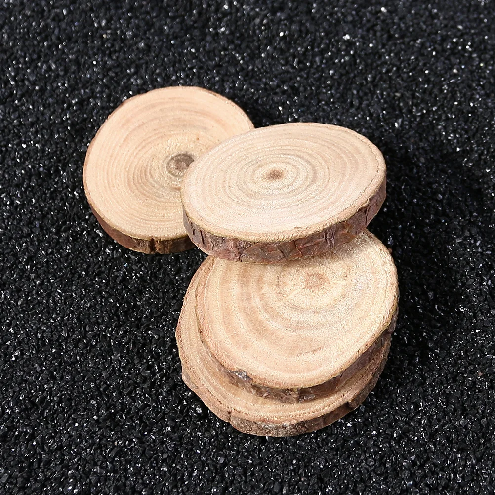 

Wood Tree Slices Shapes Unfinished Rounds Wooden Log Slice Trunk Slab Circle Craft Slabs Round Pieces Ornaments