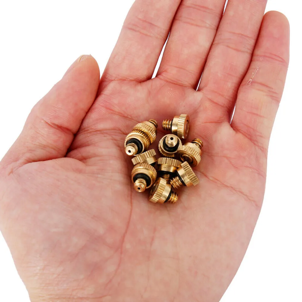 10pcs Brass Misting Nozzles Low Pressure Fogging Spray Head 10/24 For Cooling System Watering Equipment Drip Irrigation
10pcs Brass Misting Nozzles Low Pressure Fogging Spray Head 10/24 For Cooling System Watering Equipment Drip Irrigation