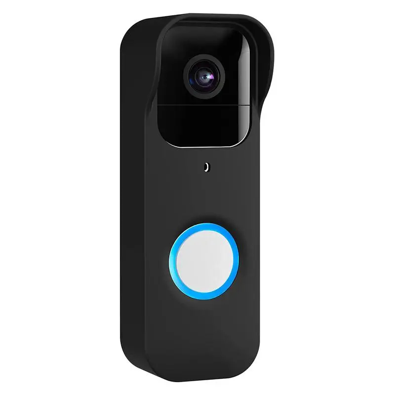 

Camera Cases For Video Doorbell Cover Black Silicone Waterproof Dustproof Dropproof Protetive Skin For Smart Doorbell