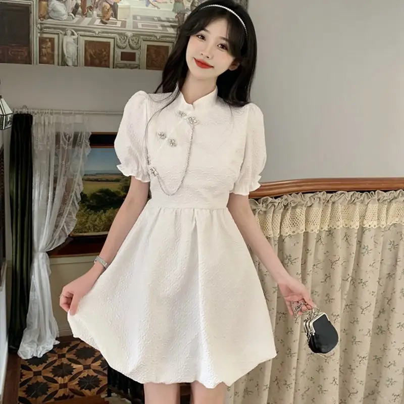 2023 Women's Dress Summer New Cheongsam Stand Collar High Waist Loose and Comfortable Appear Thin Free Shipping
2023 Women's Dress Summer New Cheongsam Stand Collar High Waist Loose and Comfortable Appear Thin Free Shipping