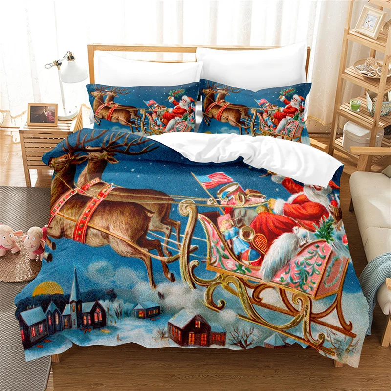 Santa Claus Bedding Set Duvet Cover Set Fashion Quilt Cover Boys Girls Bed Set Christmas Decorations Bedroom Hotel Bedding Set
Santa Claus Bedding Set Duvet Cover Set Fashion Quilt Cover Boys Girls Bed Set Christmas Decorations Bedroom Hotel Bedding Set
