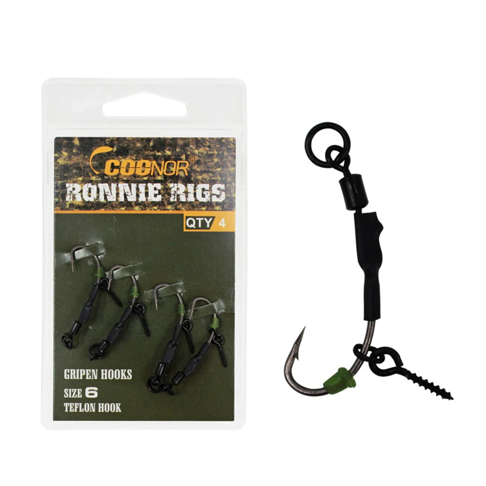 4pcs/pack Ronnie Fishing Rig Group Sub-Line Fish Hook European Carp Fishing Float Bait Type 4X Fish Tackle Pesca Iscas Tools
4pcs/pack Ronnie Fishing Rig Group Sub-Line Fish Hook European Carp Fishing Float Bait Type 4X Fish Tackle Pesca Iscas Tools