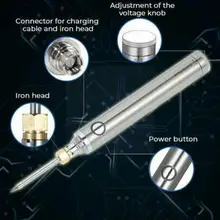 Wireless Charging Welding Tool Soldering Iron Mini USB Battery Welding Tools Iron with Soldering Portable K7B9
Wireless Charging Welding Tool Soldering Iron Mini USB Battery Welding Tools Iron with Soldering Portable K7B9