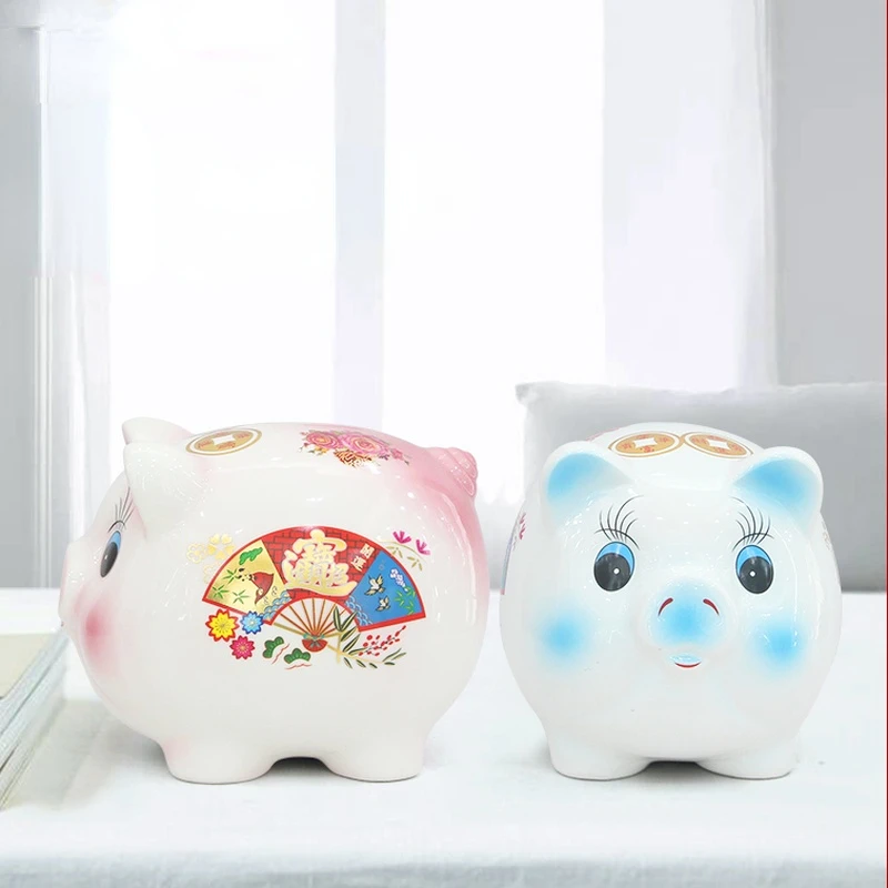 Cute Pig Piggy Bank Children Saving Large Safe Ceramic Coin Money Paper Money Ceramic Ornament Caixa Misteriosa Home Decoration
Cute Pig Piggy Bank Children Saving Large Safe Ceramic Coin Money Paper Money Ceramic Ornament Caixa Misteriosa Home Decoration