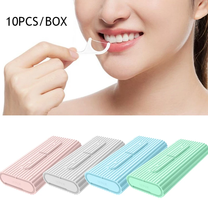 

Portable Dental Floss Dispenser Toothpicks With Thread Holder Teeth Cleaning Tool Small Hilo Dental Floss Tooth Pick Storage Box