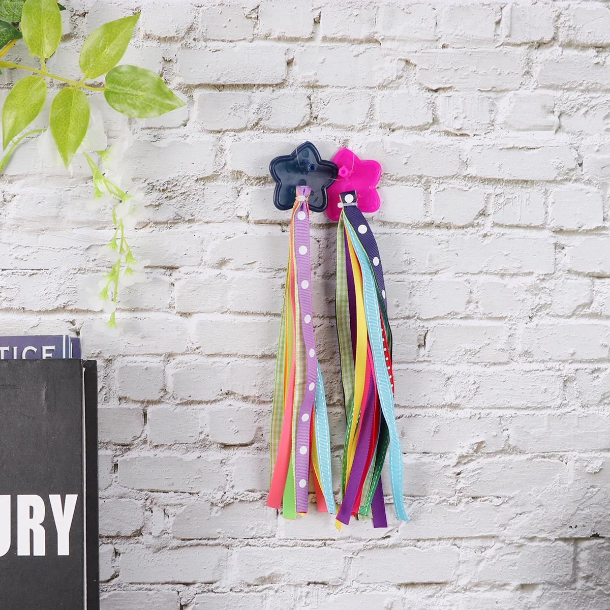 

Colorful Kids Bike Handlebar Hanging Ribbon Bicycle Grips Tassels Accessories For Decor (As Shown)