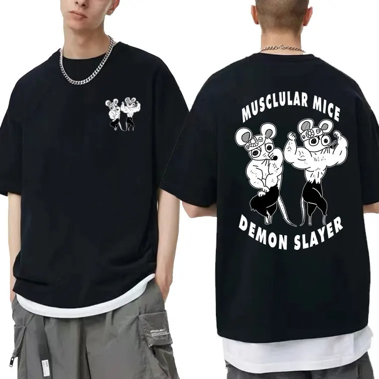 Japanese Anime Trend Demon Slayer Uzui Tengen Mouse Muki Graphic T-shirts Manga Ninja Muscular Mice Tshirt Men Fashion T Shirts
Japanese Anime Trend Demon Slayer Uzui Tengen Mouse Muki Graphic T-shirts Manga Ninja Muscular Mice Tshirt Men Fashion T Shirts