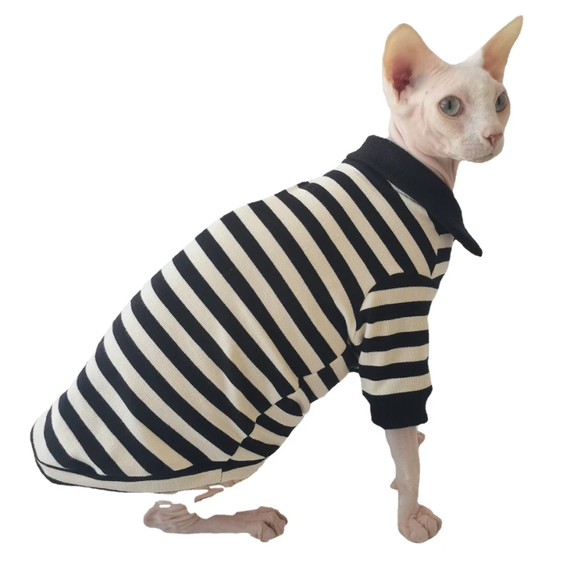 Spring New Product POLO Shirt Sphinx Hairless Cat German Clothes Pure Cotton High Elastic Fabric Comfortable
Spring New Product POLO Shirt Sphinx Hairless Cat German Clothes Pure Cotton High Elastic Fabric Comfortable