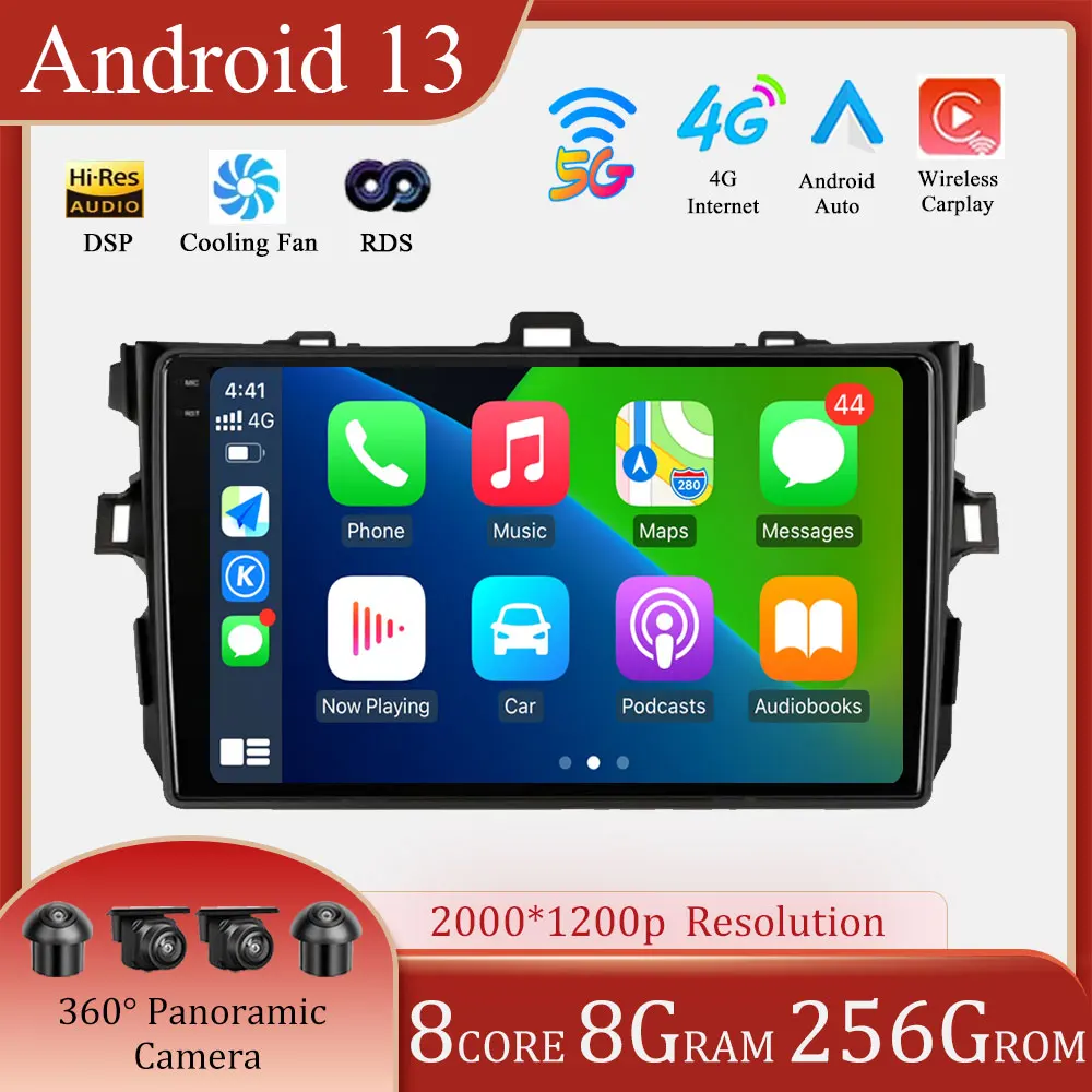 Android 13 Car Stereo Radio For Toyota Corolla E140/150 2007 2008 2009 2010 2011 2012 2013 Multimedia Player Speakers
Android 13 Car Stereo Radio For Toyota Corolla E140/150 2007 2008 2009 2010 2011 2012 2013 Multimedia Player Speakers