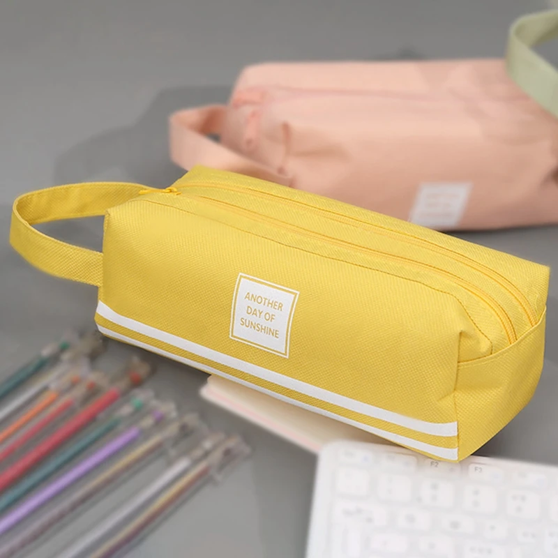 Kids Children Portable Canvas Striped Pencil Cases Large Capacity Multifunctional Storage Bag Organizer Pouch Stationery Holder
Kids Children Portable Canvas Striped Pencil Cases Large Capacity Multifunctional Storage Bag Organizer Pouch Stationery Holder