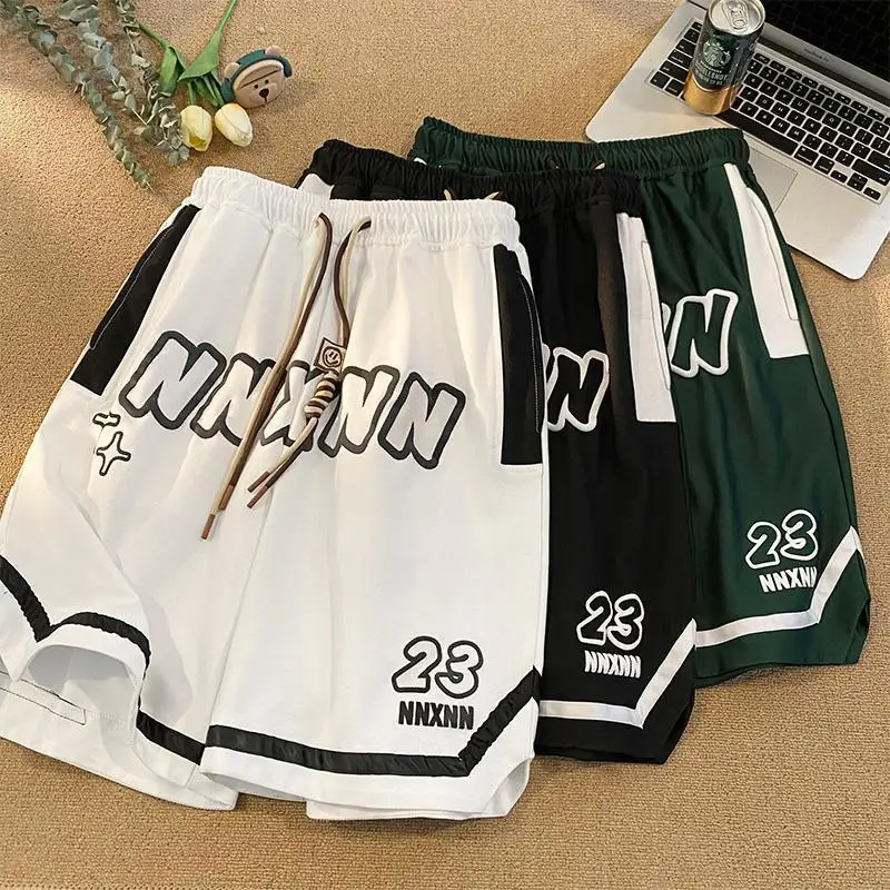 American Style Basketball Elastic Waist Letter Men New Summer Thin Style Quick Drying Loose High Street Large Size Casual Shorts 
American Style Basketball Elastic Waist Letter Men New Summer Thin Style Quick Drying Loose High Street Large Size Casual Shorts