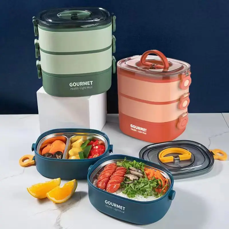 Three-layer Lunch Box Portable Compartment Fruit Food Containers Microwave Lunch Box Picnic Fresh Box For Kitchen Office School
Three-layer Lunch Box Portable Compartment Fruit Food Containers Microwave Lunch Box Picnic Fresh Box For Kitchen Office School