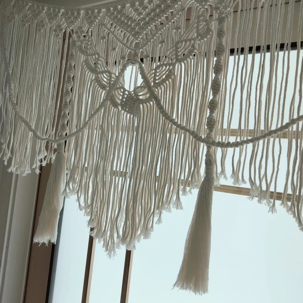 Large Macrame Arch Curtain - Boho Wedding Backdrop 15 S35a3b77f49c744298eee1c98c8a9b4e4N