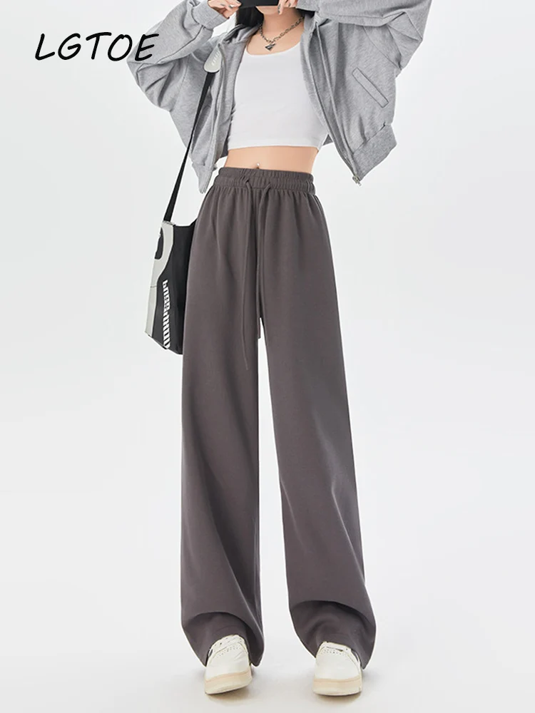 Женские спортивные брюки с высокой талией, базовые мягкие удобные брюки на весну и лето, повседневные Длинные Мешковатые прямые широкие брюки
Женские спортивные брюки с высокой талией, базовые мягкие удобные брюки на весну и лето, повседневные Длинные Мешковатые прямые широкие брюки