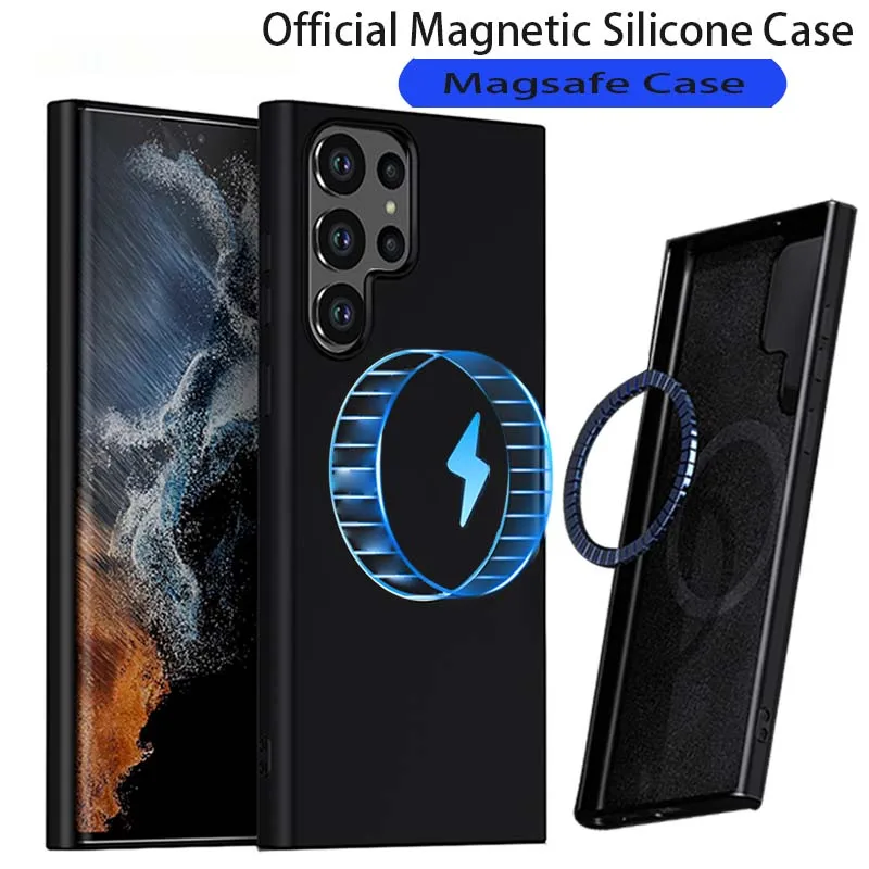 Z-SHOW Official Silicone Magsafe Case For Samsung Galaxy S23 S22 S21 Ultra S20 S10 S9 S8 Plus 5G Magnetic Shockproof Cover Bag
Z-SHOW Official Silicone Magsafe Case For Samsung Galaxy S23 S22 S21 Ultra S20 S10 S9 S8 Plus 5G Magnetic Shockproof Cover Bag