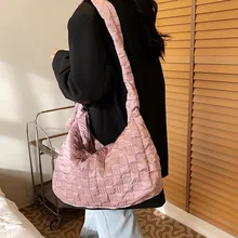 Casual Down Bag Cotton Clothes Big Bag Tote Bag Warm Messenger Bag Personality Simple Large Capacity One-shoulder Female Bag
Casual Down Bag Cotton Clothes Big Bag Tote Bag Warm Messenger Bag Personality Simple Large Capacity One-shoulder Female Bag