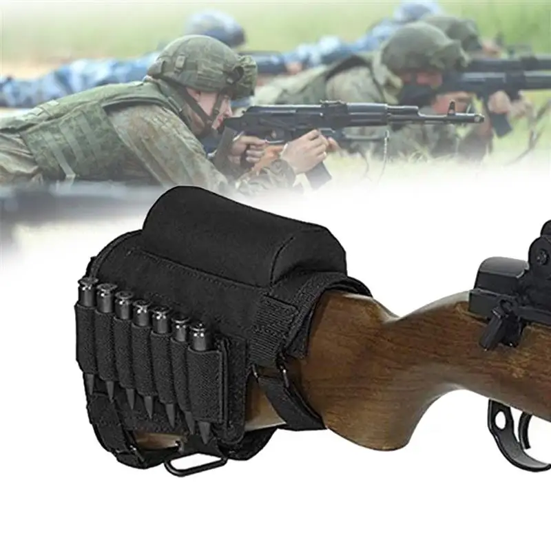 Tactical Rifle Buttstock, Hunting Shooting Tactical Cheek Rest Pad Ammo Pouch with 7 Shells Holder Cheek Riser for Rifle Stock
Tactical Rifle Buttstock, Hunting Shooting Tactical Cheek Rest Pad Ammo Pouch with 7 Shells Holder Cheek Riser for Rifle Stock