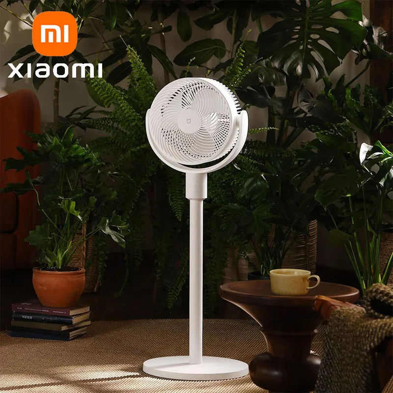 

XIAOMI MIJIA Circulating Fan Retractable Rechargeable Air Conditioner Fan Cooler Floor Standing Desktop Fans Support MI HOME App