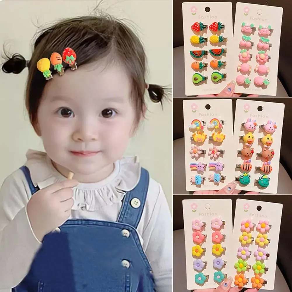 10 PCS Resin Flower Hair Clips New Cute Hair Accessories Side Bangs Clip Headdress Cartoon Hairpin Girls
10 PCS Resin Flower Hair Clips New Cute Hair Accessories Side Bangs Clip Headdress Cartoon Hairpin Girls