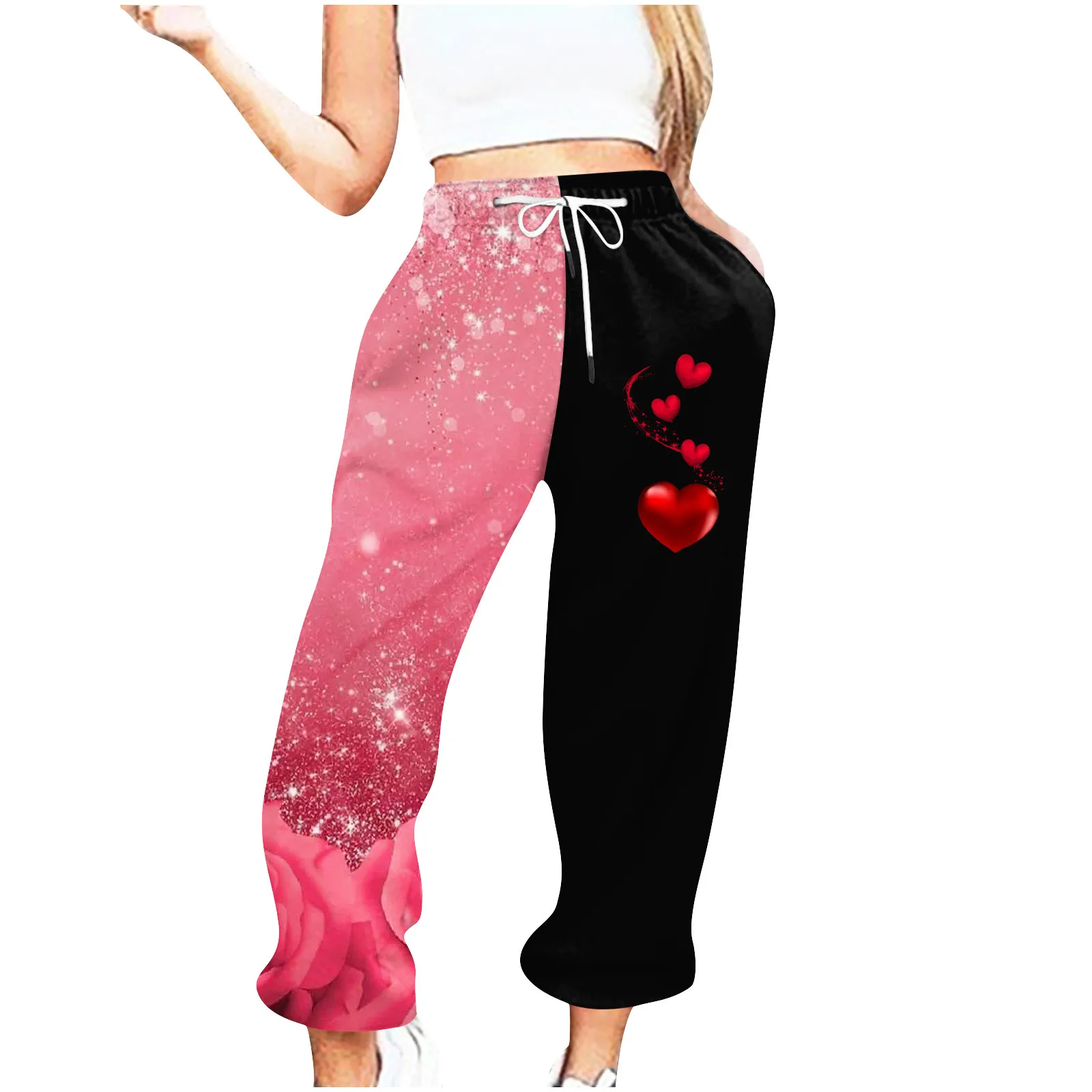 Valentine Day Print Sweatpants Women Suitable Drawstring Bottom Pockets High Waist Sporty Gym Athletic Fit Jogger Pants Trousers
Valentine Day Print Sweatpants Women Suitable Drawstring Bottom Pockets High Waist Sporty Gym Athletic Fit Jogger Pants Trousers