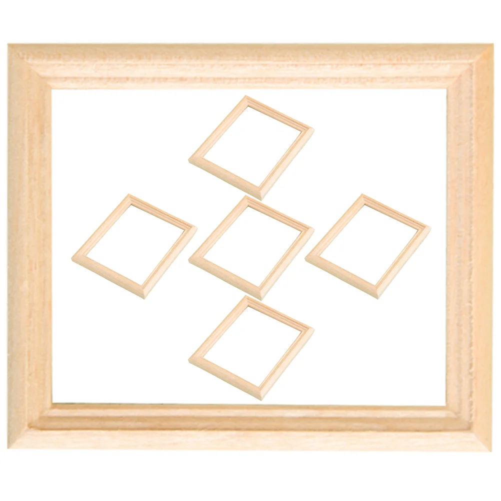 6 Pcs Baby Miniature Photo Frame Houses Dollhouse Wood Wooden Picture Frames for Crafts
6 Pcs Baby Miniature Photo Frame Houses Dollhouse Wood Wooden Picture Frames for Crafts
