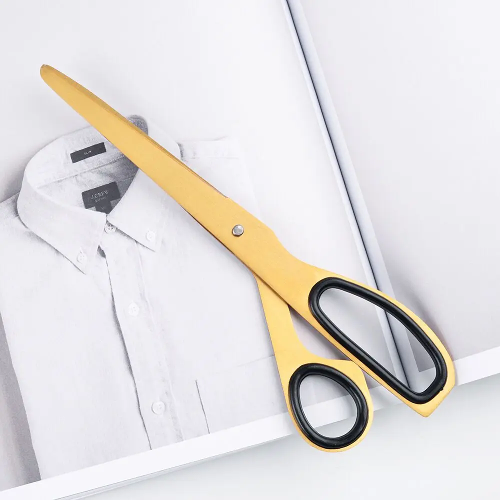 Nordic Style Asymmetric Scissors Stainless Steel Golden Scissors Paper Cutter Utility Knife Office DIY Craft Supplies
Nordic Style Asymmetric Scissors Stainless Steel Golden Scissors Paper Cutter Utility Knife Office DIY Craft Supplies