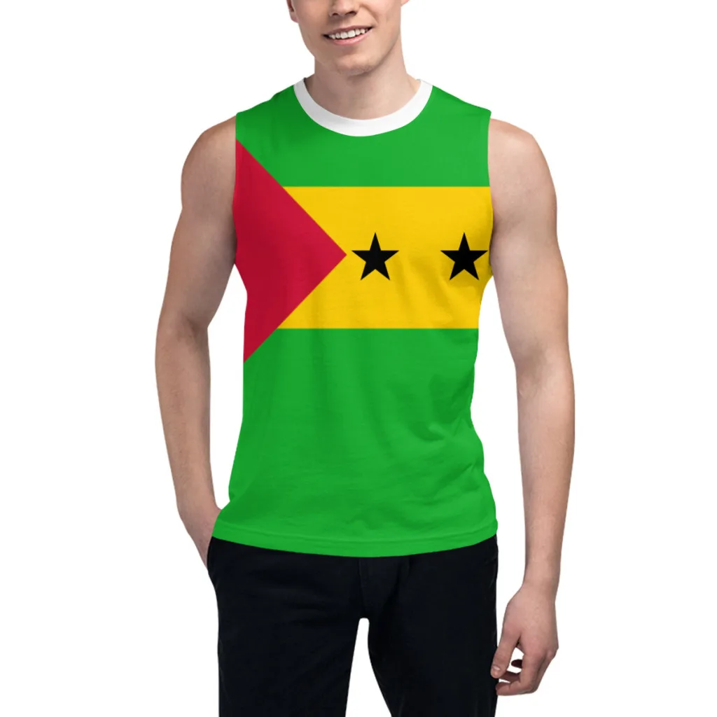 Sleeveless T-shirt Sao Tome and Principe Flag 3D Men's Boys Tshirt Gyms Tank Tops Fitness Joggers Basketball Training Vest
Sleeveless T-shirt Sao Tome and Principe Flag 3D Men's Boys Tshirt Gyms Tank Tops Fitness Joggers Basketball Training Vest