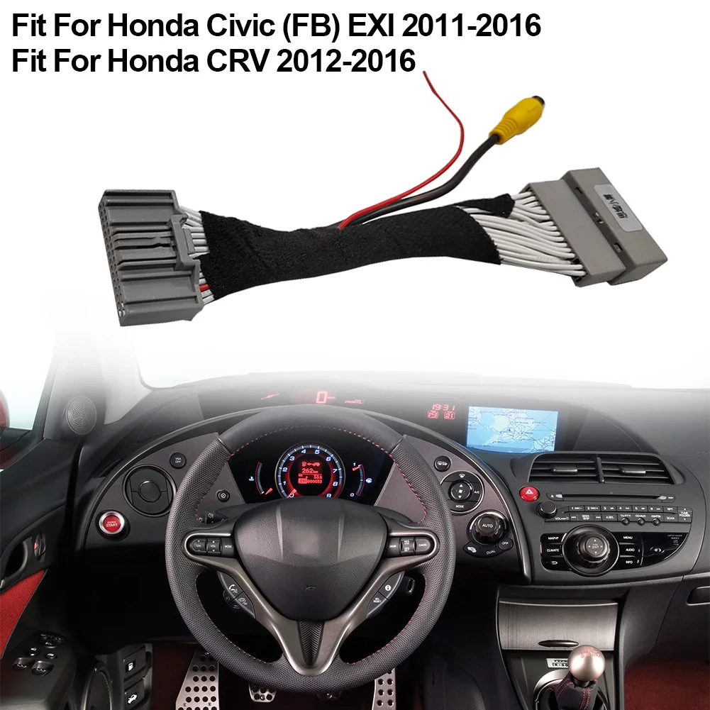 AUTO Rear View Cable Rear View Camera Adapter Cable Electronic Components For Honda-CRV For Honda-Civic (FB) EXI
AUTO Rear View Cable Rear View Camera Adapter Cable Electronic Components For Honda-CRV For Honda-Civic (FB) EXI
