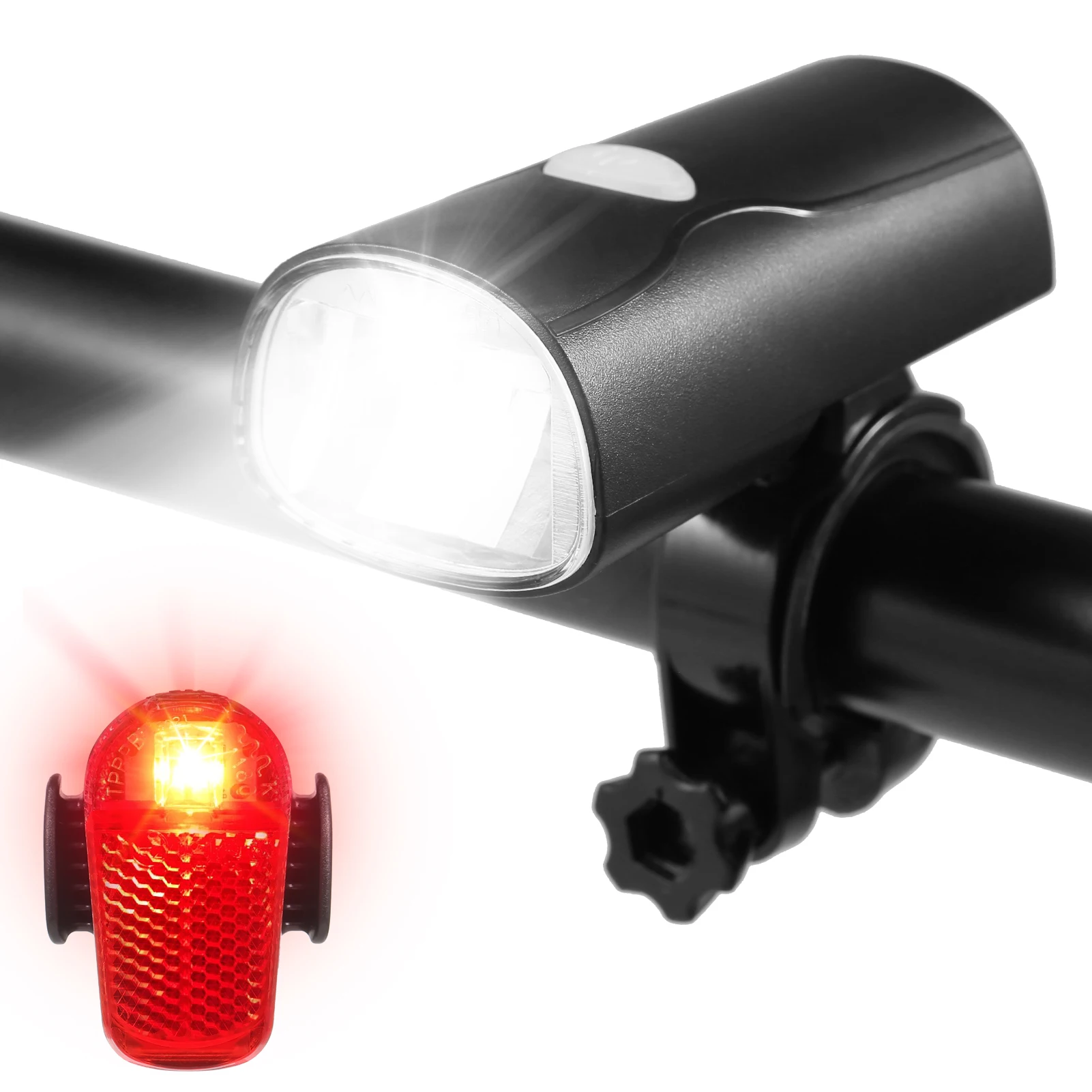 

USB Перезаряжаемый велосипедный светильник для ночной езды, супер яркий передний светильник s и задний светодиодный светильник, комплект, велосипедный головной светильник, задний светильник