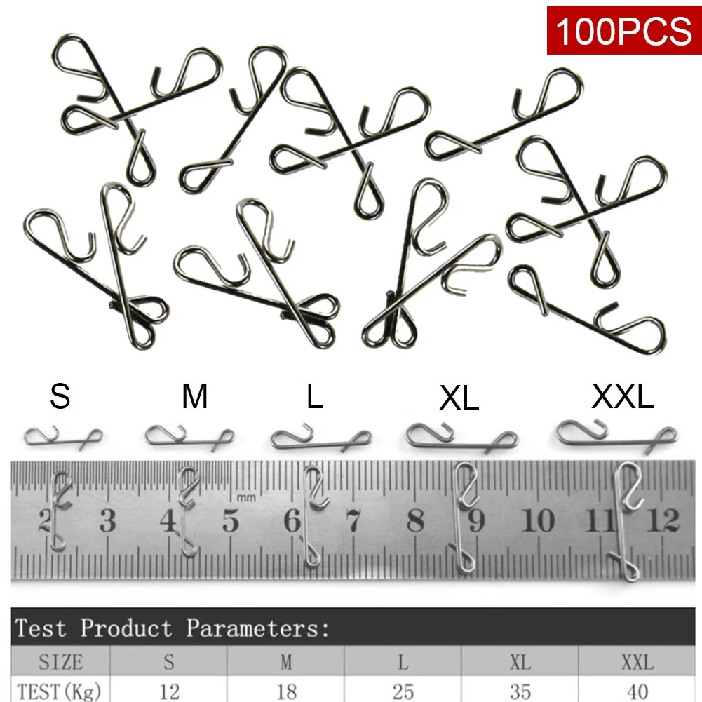Durable High Quality New Practical Fishing Swivel Snap Silver Clips Connector Knotless S M L XL XXL S-XXL Size
Durable High Quality New Practical Fishing Swivel Snap Silver Clips Connector Knotless S M L XL XXL S-XXL Size