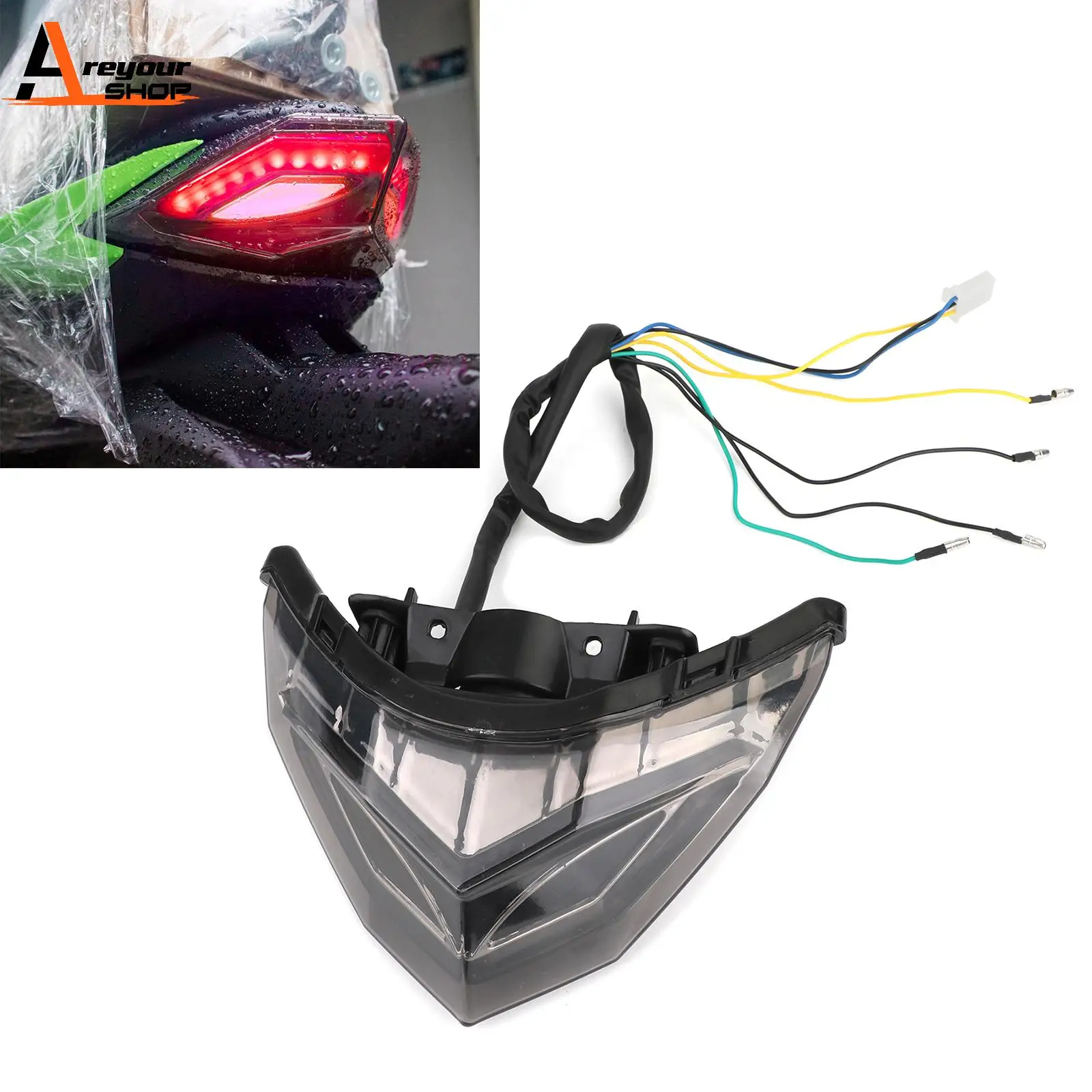 Areyourshop For KAWASAKI Ninja 250 300 2013-2017 Rear Brake Turn Signals Taillight Motorcycle Accessories Parts
Areyourshop For KAWASAKI Ninja 250 300 2013-2017 Rear Brake Turn Signals Taillight Motorcycle Accessories Parts