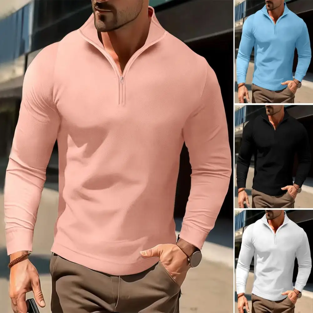 2023 Men Spring Shirt Zipper Stand Collar Solid Color Long Sleeve Soft Slim Fit Pullover Simple Style Formal Mid Length Male Top
2023 Men Spring Shirt Zipper Stand Collar Solid Color Long Sleeve Soft Slim Fit Pullover Simple Style Formal Mid Length Male Top