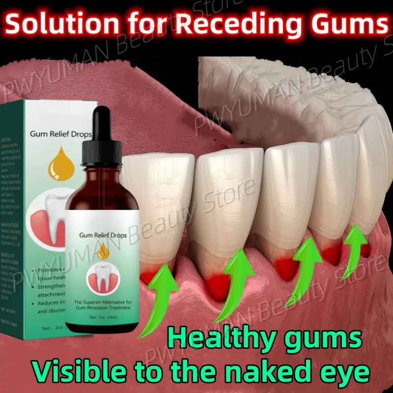 Quickly Gum Repair Serum Drops Relieve Receding Gum Periodontal Blistering Care Teeth Whiten Remove Yellow Toothache Toothpaste
Quickly Gum Repair Serum Drops Relieve Receding Gum Periodontal Blistering Care Teeth Whiten Remove Yellow Toothache Toothpaste