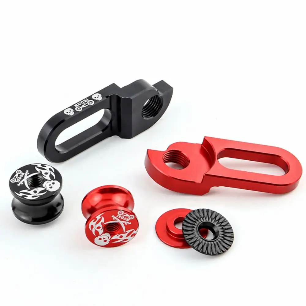 Non Rusting Bike Rear Derailleur Hanger Extender Anti Slip Gasket Design Metal Bicycle Frame Hanger Extension Black/Red
Non Rusting Bike Rear Derailleur Hanger Extender Anti Slip Gasket Design Metal Bicycle Frame Hanger Extension Black/Red
