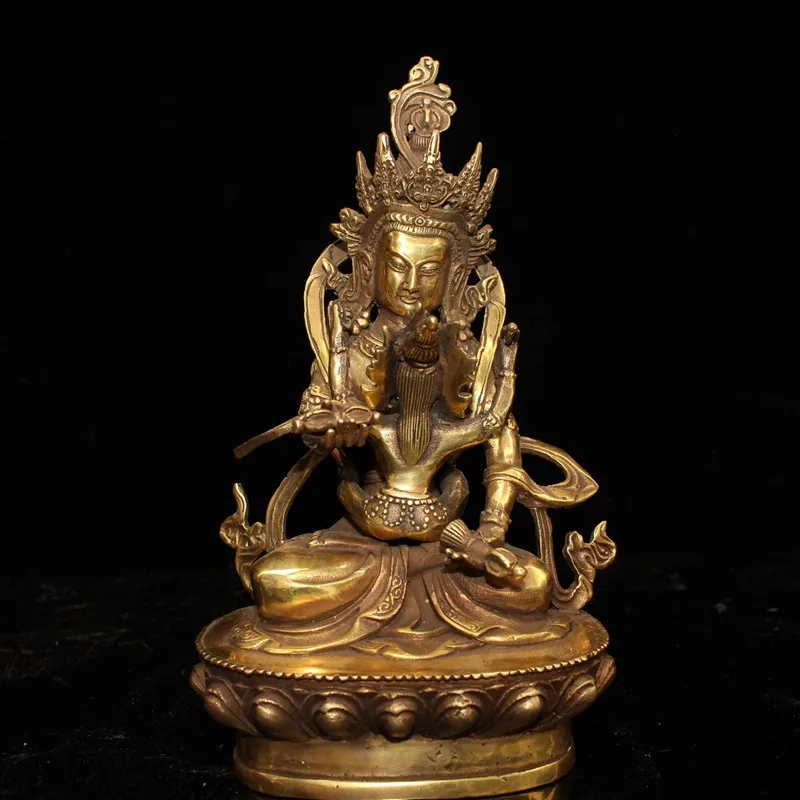 Старая тибетская буддистская латунная статуя Будды Vajra mankesvara Yab-Ням Будды
Старая тибетская буддистская латунная статуя Будды Vajra mankesvara Yab-Ням Будды