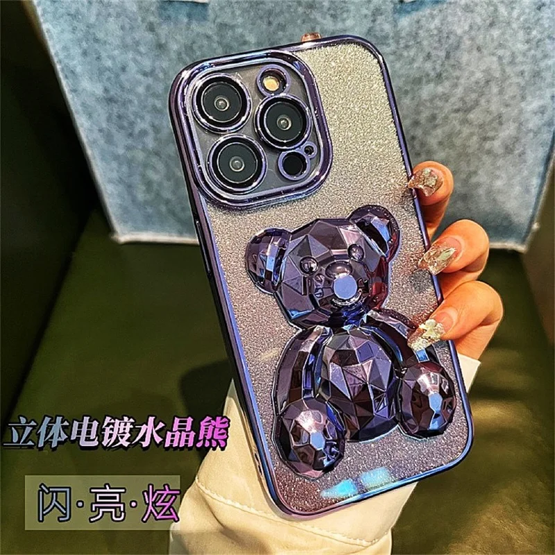 Bling Glitter 3D Diamond Bear Lens Protection Phone Case For IPhone 14 Plus 13 12 11 Pro Max Luxury Design Soft Shockproof Cover
Bling Glitter 3D Diamond Bear Lens Protection Phone Case For IPhone 14 Plus 13 12 11 Pro Max Luxury Design Soft Shockproof Cover