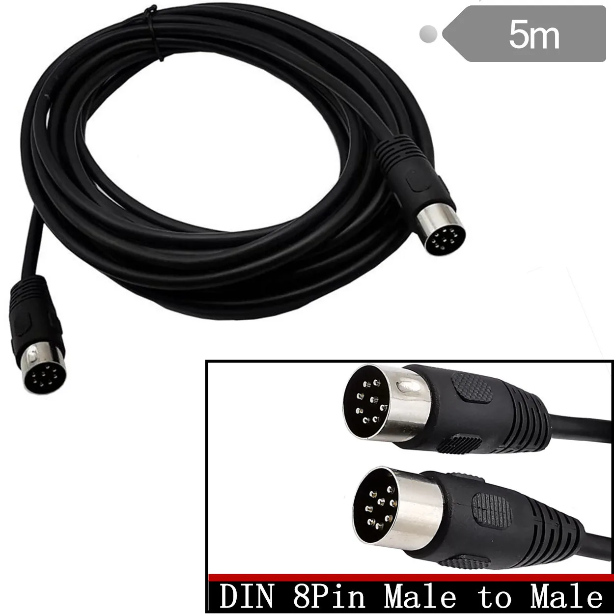 8-core large DIN 8Pin male to male TV digital products power audio and video signal connection cable
8-core large DIN 8Pin male to male TV digital products power audio and video signal connection cable