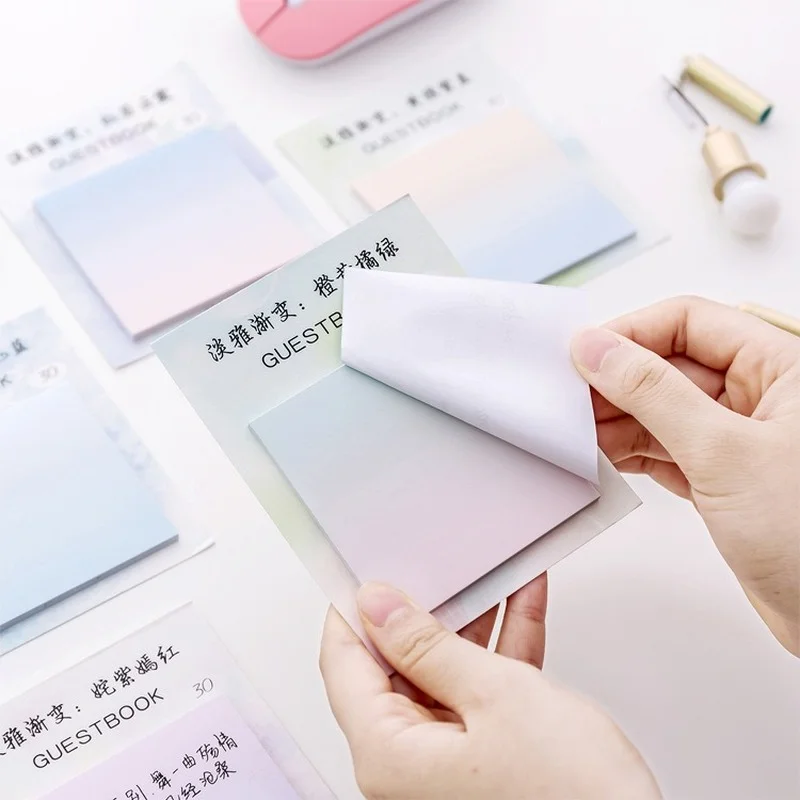 Creative and Elegant Gradient Message Note N Times Sticky Note Pad Small Fresh Memo Office Study
Creative and Elegant Gradient Message Note N Times Sticky Note Pad Small Fresh Memo Office Study
