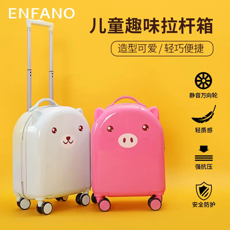 

Детский чемодан для мужчин и женщин ENFANO, маленький легкий дорожный коробочка с паролем, 1 сидячий стержень