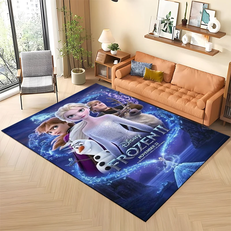 

Disney Frozen Cartoon Large Area Rugs Carpet for Home Living Room Children's Bedroom Sofa Doormat Decoration Kids Mats Potdemiel