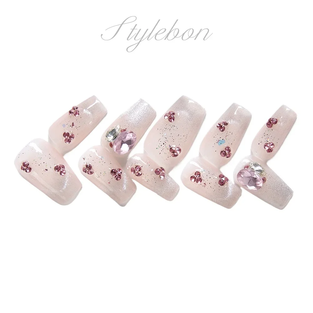 Handmade Nail Pink Cat Eye Acrylic Short Press on Nails Reusable Fake Nail with Glue Artificial Nails Full Cover Nail Tips
Handmade Nail Pink Cat Eye Acrylic Short Press on Nails Reusable Fake Nail with Glue Artificial Nails Full Cover Nail Tips