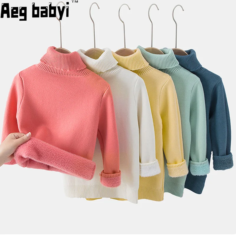 Winter Kids Baby Boys Girls Sweaters Mink Velvet Turtleneck Pullover Toddler Childrens Warm Sweater Boys Thicken Outerwear 1-10Y
Winter Kids Baby Boys Girls Sweaters Mink Velvet Turtleneck Pullover Toddler Childrens Warm Sweater Boys Thicken Outerwear 1-10Y