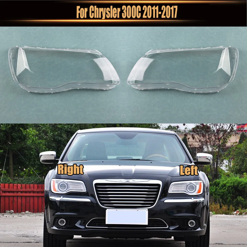 

For Chrysler 300C 2011-2017 Headlamp Transparent Cover Lamp Shade Headlight Shell Lens Plexiglass Replace Original Lampshade