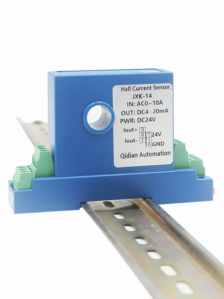 Ampere Transmiter 10A 20A 30A 50A 100A 150A Current Transducer 0-10V 0-5V 4-20MA Output Din-Rail 8mm Perforation Current Sensor
Ampere Transmiter 10A 20A 30A 50A 100A 150A Current Transducer 0-10V 0-5V 4-20MA Output Din-Rail 8mm Perforation Current Sensor