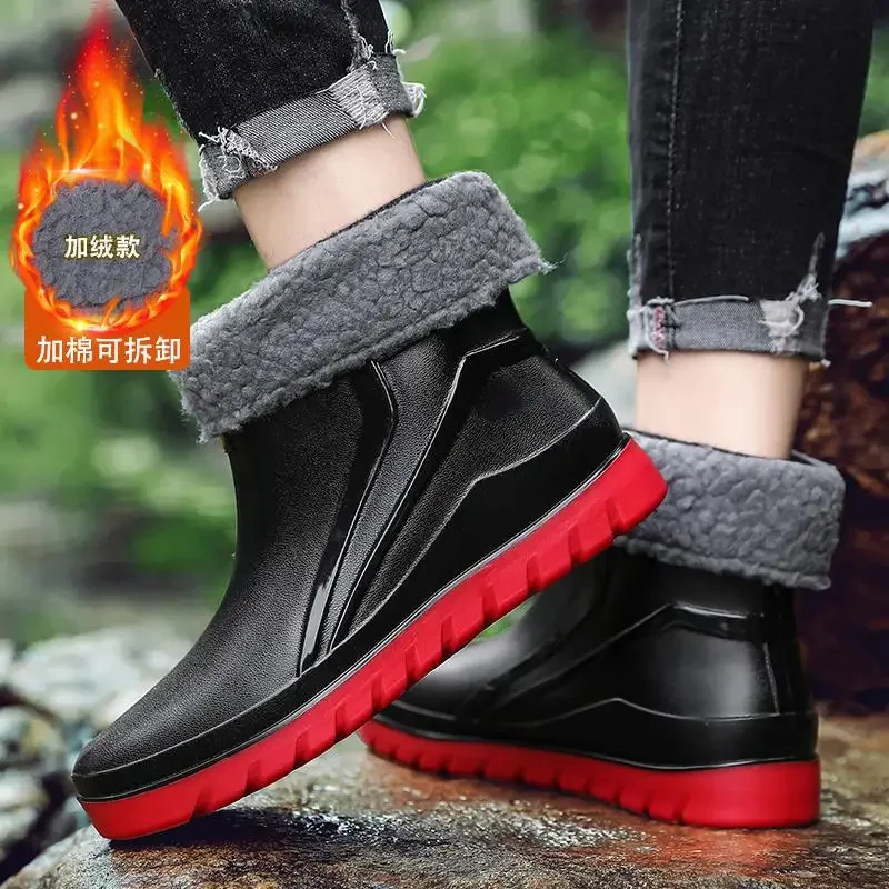 Boys Winter Snow Boots Men's Fleece Lined Padded Warm Keeping High-Top Women's Cotton Shoes Elderly Ankle Boots
Boys Winter Snow Boots Men's Fleece Lined Padded Warm Keeping High-Top Women's Cotton Shoes Elderly Ankle Boots