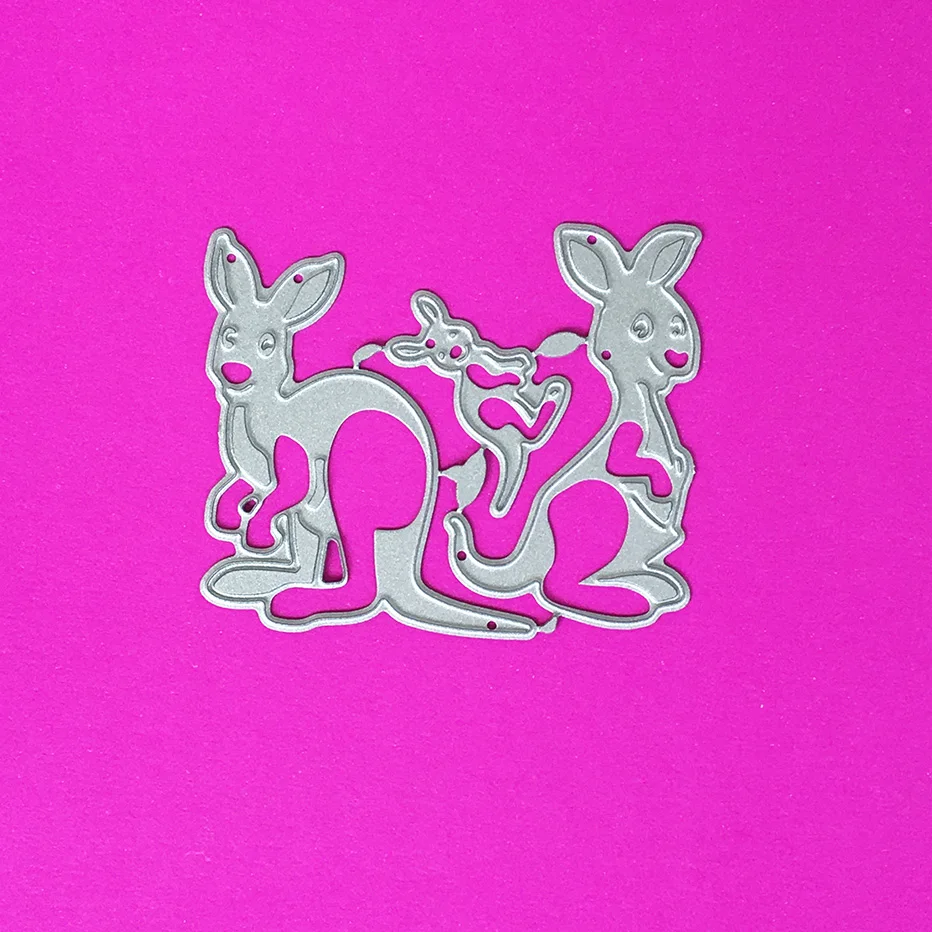 

Three kangaroos Scrapbooking Cutting Dies Yiwu stock clearance DIY Paper gift Card Making metal craft Album